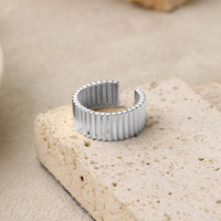 Fashion Wheel Gear Sterling Silver Adjustable Ring