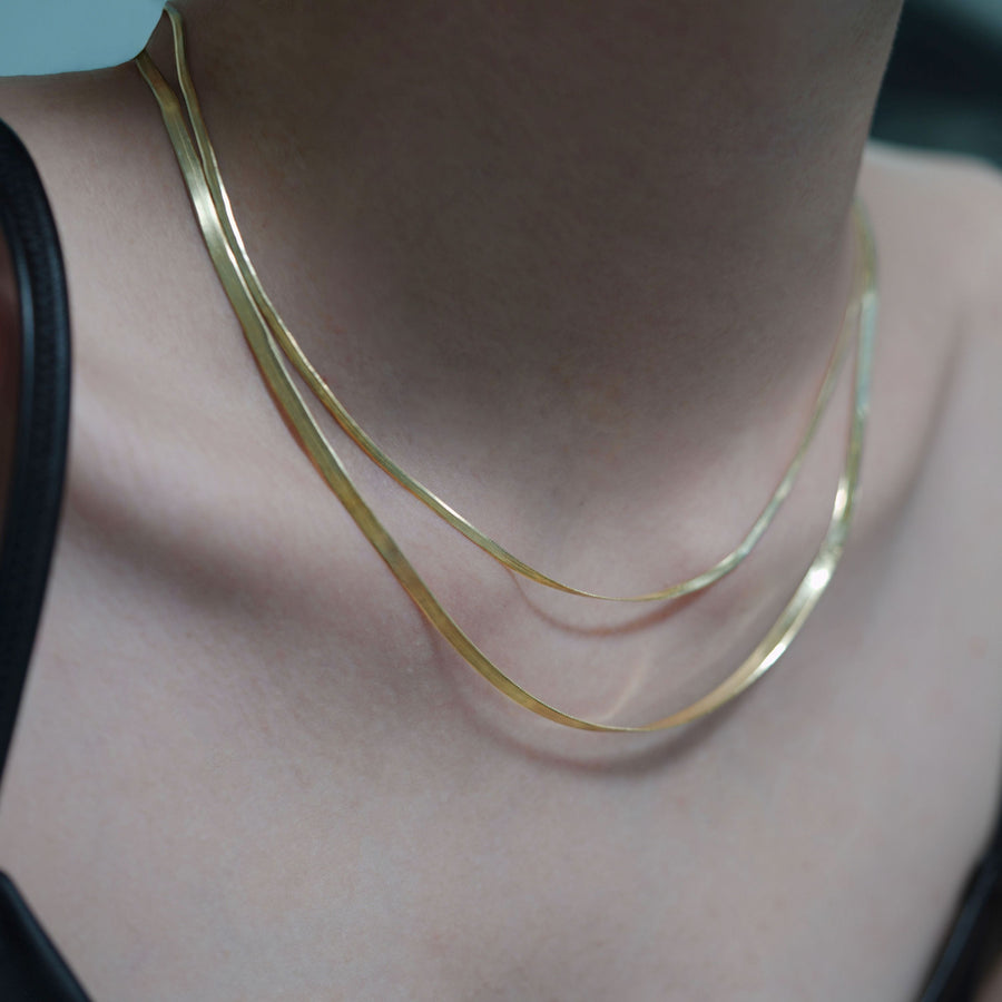 Minimalism Thin 925 Sterling Silver Chain Necklace