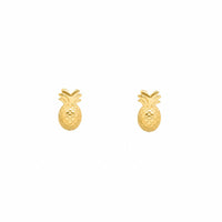 Pineapple Sterling Silver Stud Earrings