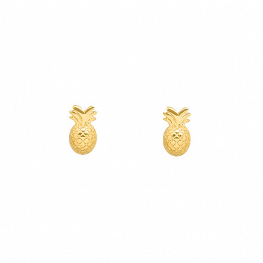 Pineapple Sterling Silver Stud Earrings