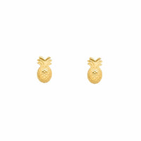Pineapple Sterling Silver Stud Earrings