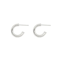 Minimalist Letter C 925 Sterling Silver Hoop Earrings