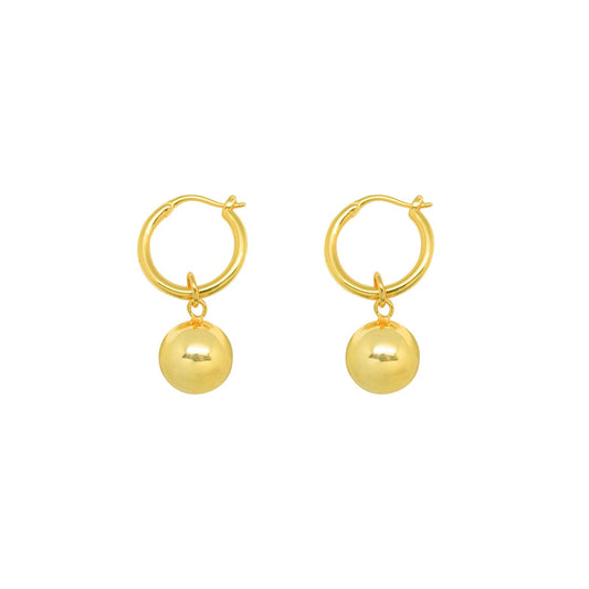 Simple Round Ball .925 Sterling Silver Stud Earrings