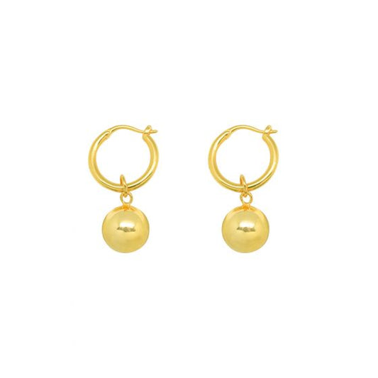 Simple Round Ball .925 Sterling Silver Stud Earrings