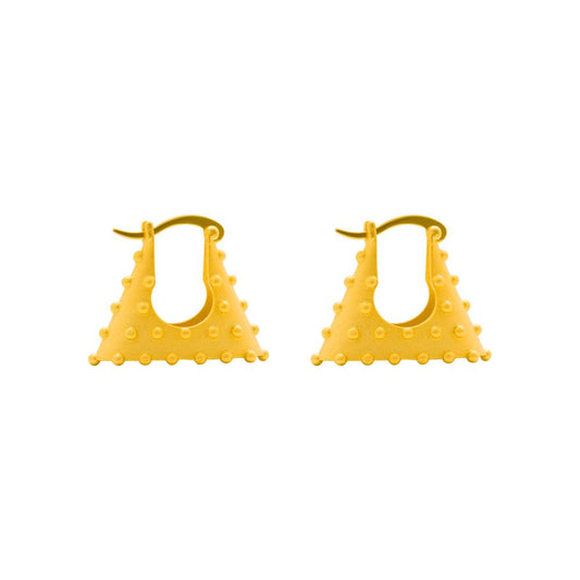 Fashion Rivet 925 Sterling Silver Hoop Earrings