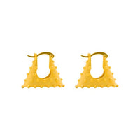 Fashion Rivet 925 Sterling Silver Hoop Earrings