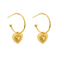 Two-Way Pink Heart 925 Sterling Silver Earrings
