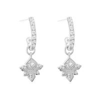 Honey Bee Crystal 925 Sterling Silver Dangle Earrings