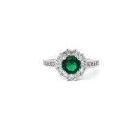 Bella Green Birthstone Engagement Ring