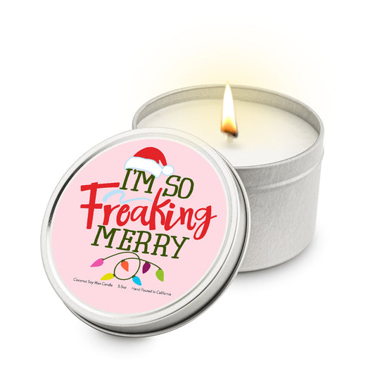 I'm So Freakin' Merry Travel Candle, 5.5 oz