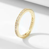 Sterling Silver Cubic Zirconia Eternity Ring for Women