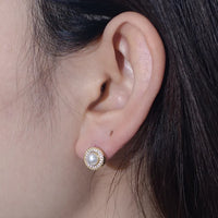 Sterling Silver Freshwater Pearl Stud Earrings