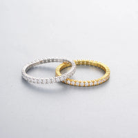 Silver Cubic Zirconia Full Eternity Ring