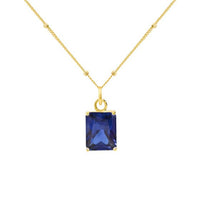 Geometry Fading Color Radiant Crystal Necklace