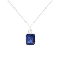 Geometry Fading Color Radiant Crystal Necklace