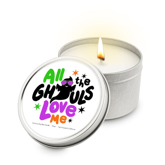 All the Ghouls Love Me Travel Candle Tin, 5.5 oz