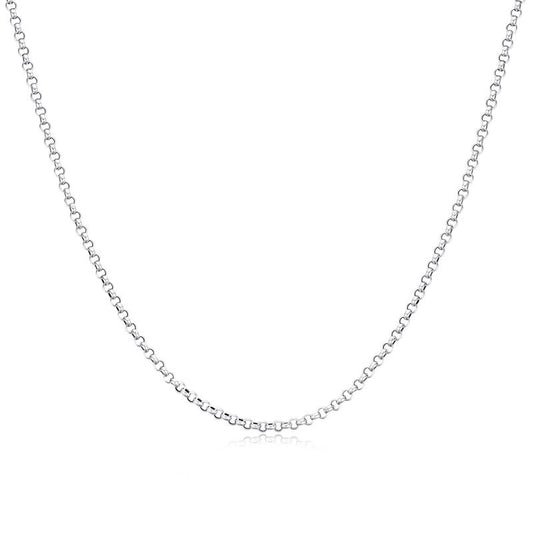 Vintage Cable Rolo Chain in Sterling Silver