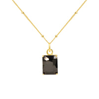 Geometry Fading Color Radiant Crystal Necklace
