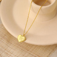 Love Your More Letters Heart Necklace in 925 Sterling Silver
