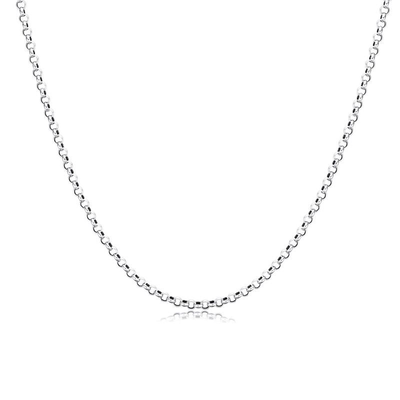 Vintage Flat Cable Thai Chain Necklace (925 Sterling Silver)