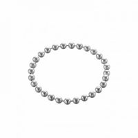 Friend's Beads Chain Sterling Silver Ring
