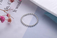 Friend's Beads Chain Sterling Silver Ring