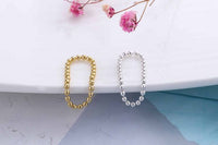 Friend's Beads Chain Sterling Silver Ring
