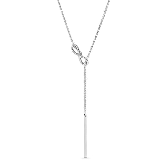 18K Gold PVD Infinity Lariat Necklace