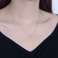 Gold Plated Sterling Silver Infinity Heart Necklace