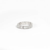 Crystal Cubic Sugar 925 Sterling Silver Ring