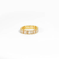 Crystal Cubic Sugar 925 Sterling Silver Ring