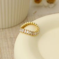 Crystal Cubic Sugar 925 Sterling Silver Ring