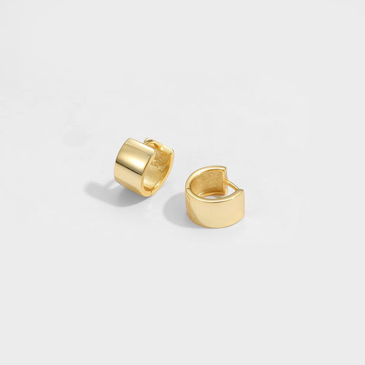 Mini Circle Huggie Hoop Earrings in 925 Sterling Silver