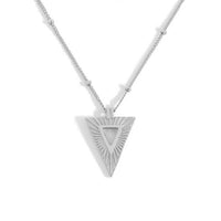 Statement Geometry Triangle Necklace, 925 Sterling Silver