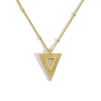 Statement Geometry Triangle Necklace, 925 Sterling Silver