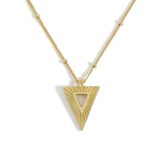 Statement Geometry Triangle Necklace, 925 Sterling Silver