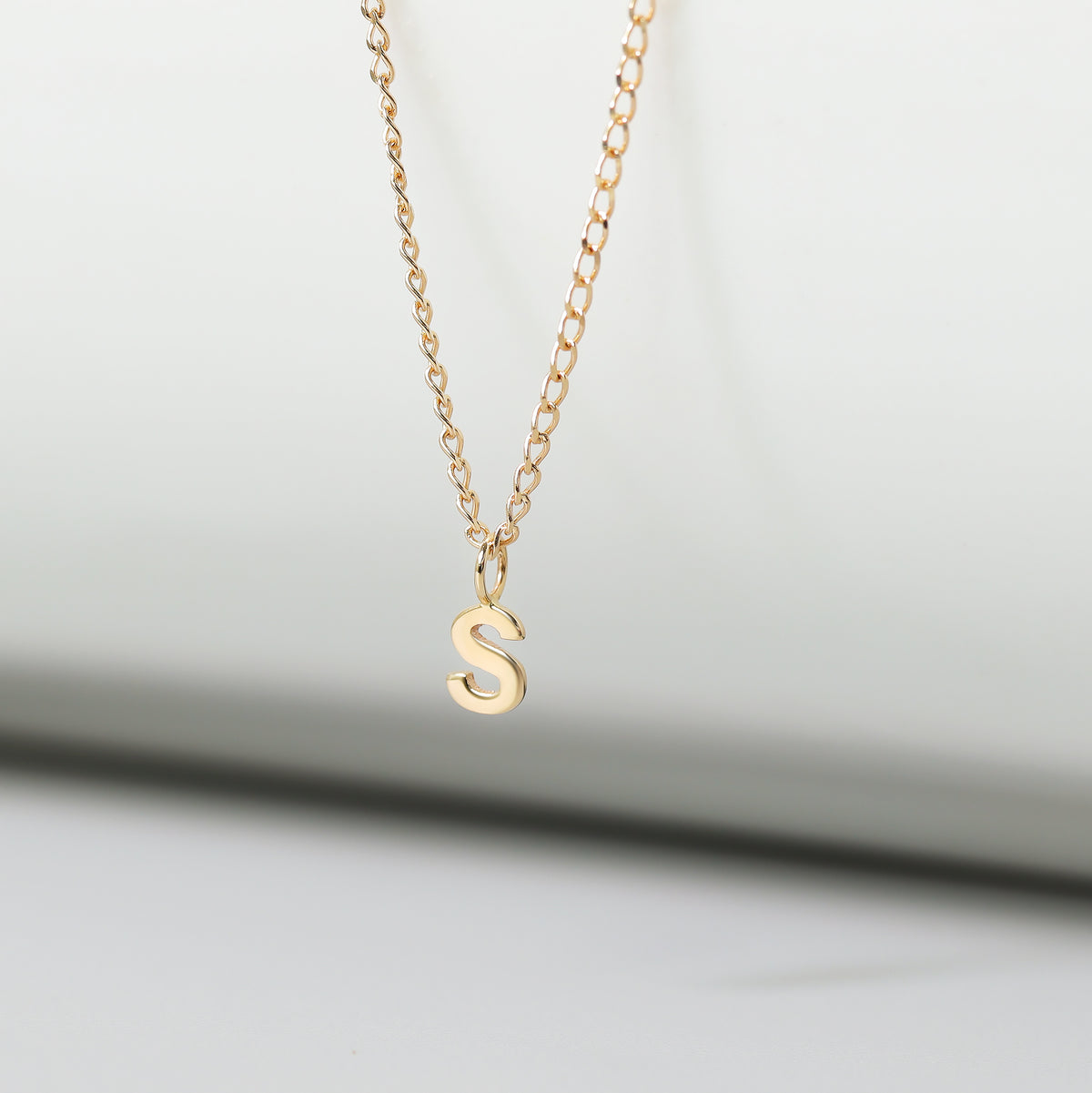 14K Solid Gold Initial Charms