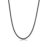 Handmade Cotton and .925 Sterling Silver Men's Necklace