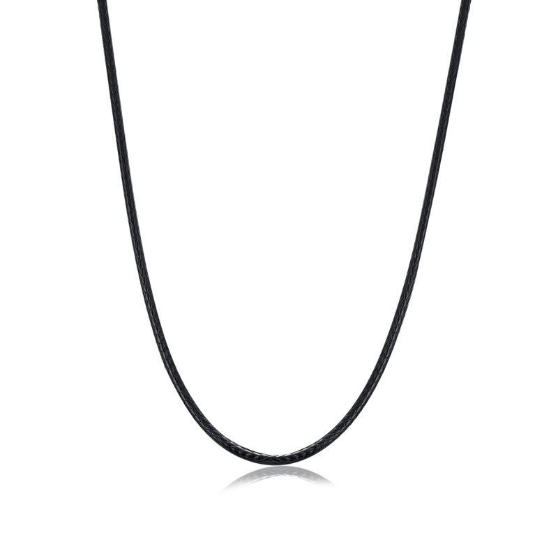 Handmade Cotton and .925 Sterling Silver Men's Necklace