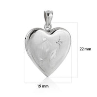 Mother and Child Dolphin Locket Pendant with Crystal Star, 925 Sterling Silver