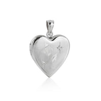 Mother and Child Dolphin Locket Pendant with Crystal Star, 925 Sterling Silver