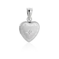 Crystal Star Hedgehog Sterling Silver Locket Pendant