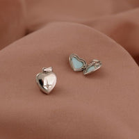 Crystal Star Drop Locket Pendant in 925 Sterling Silver
