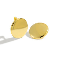Irregular Ellipse 925 Sterling Silver Earrings