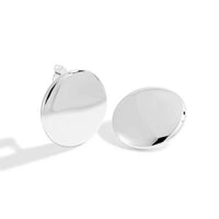 Irregular Ellipse 925 Sterling Silver Earrings
