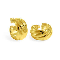 Sterling Silver Electroformed Chunky Geometric Hoops