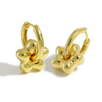 Sweet Star 925 Sterling Silver Electroformed Hoop Earrings