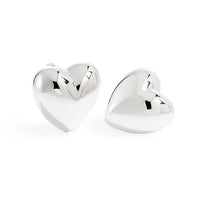 Electroformed Heart and Star Stud Earrings