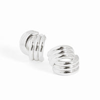 Chunky Electroforming Cross Statement Earrings