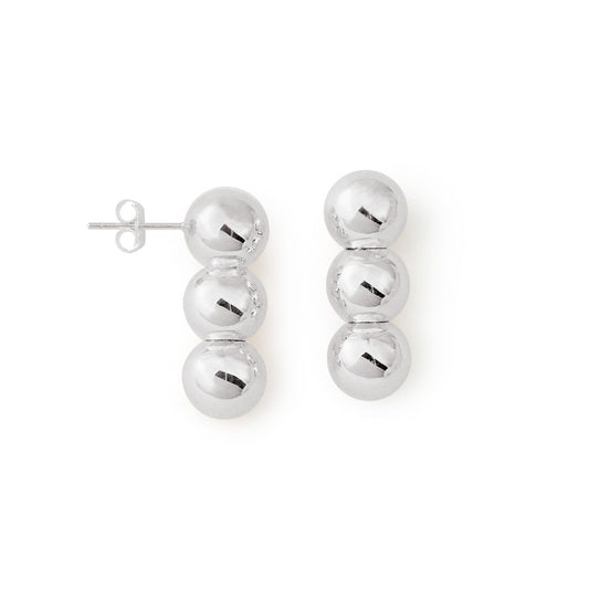 Chunky Electroformed Hollow Round Statement Earrings